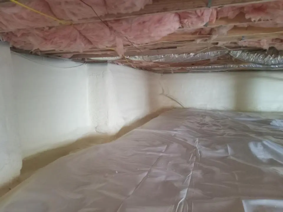 Crawl space encapsulation with closed-cell spray foam for Spray Foam Roofing Repair in Niles